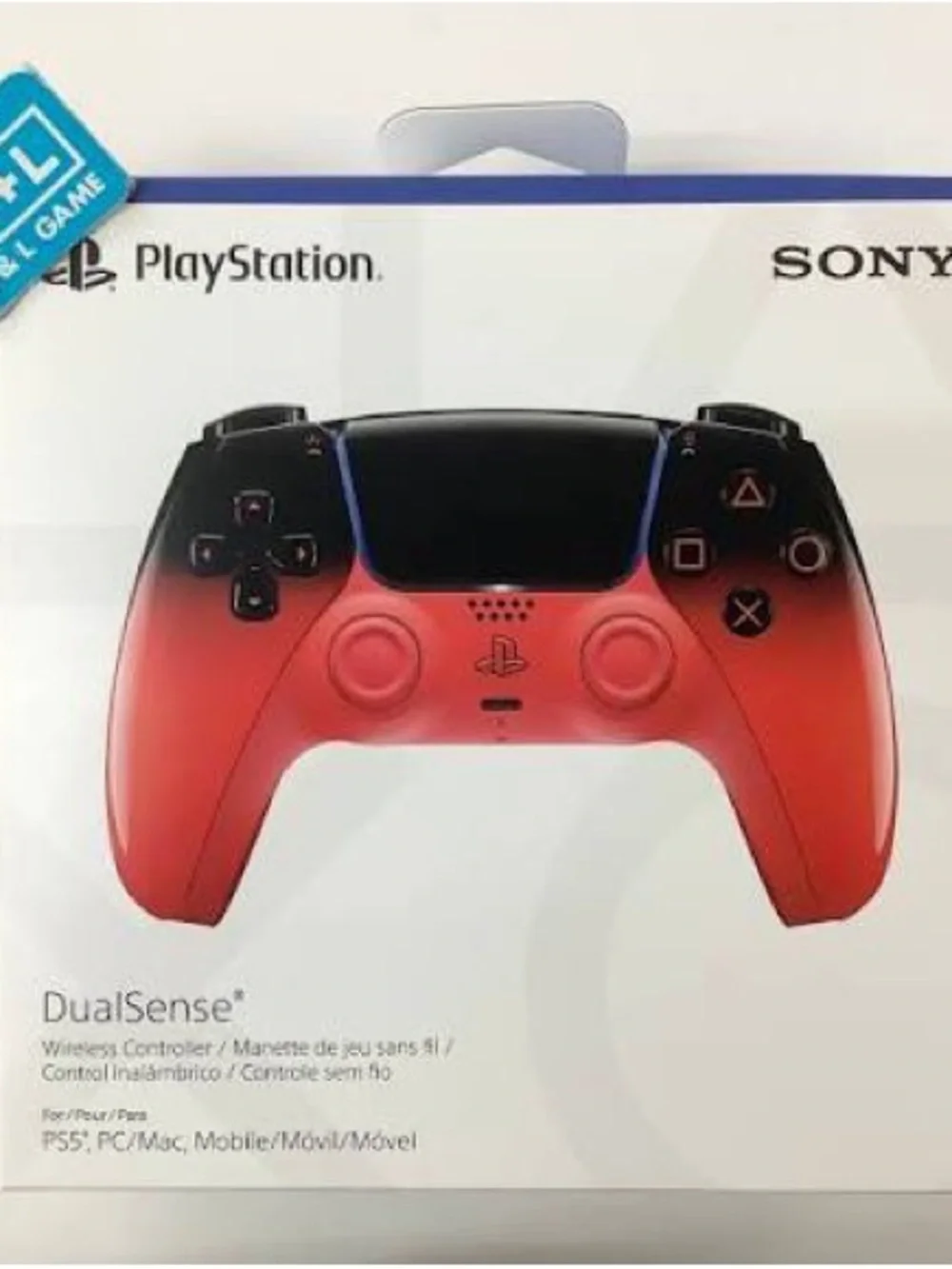 Sony DualSense Wireless Controller - Red to Black Gradient
